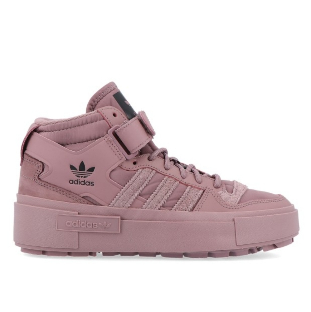 Adidas Originals Women's Forum Bonega X Pink Mid Trainers Sneakers